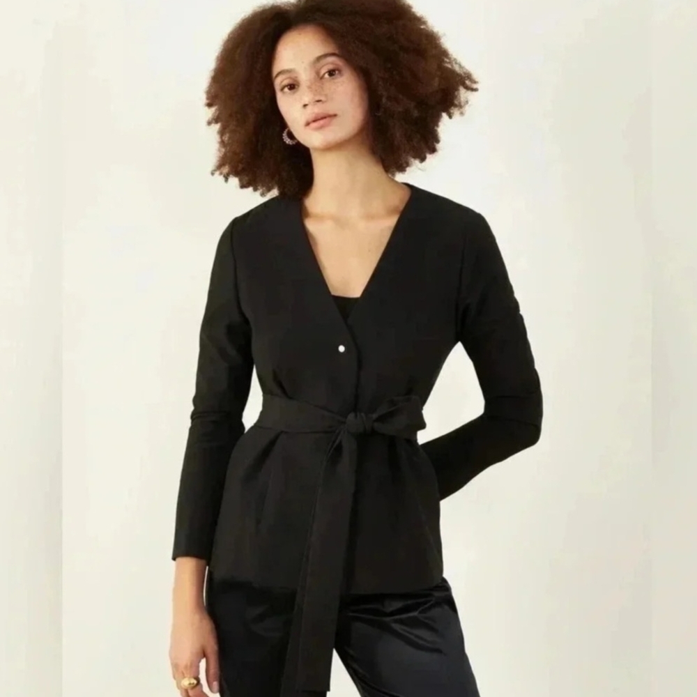 NWOT ADAY  Trailblazer Blazer With BELT Navy XS